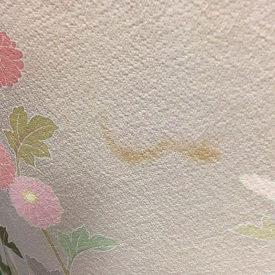 シミのある着物