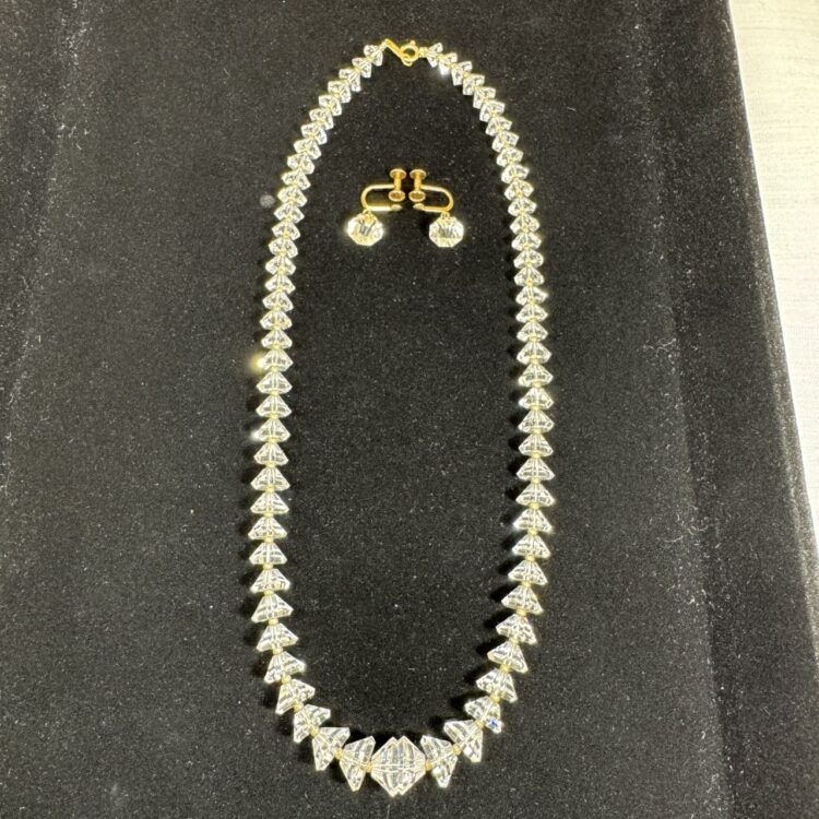 浜松市 中央区 遺品整理 高価買取】K18 水晶ネックレス イヤリング